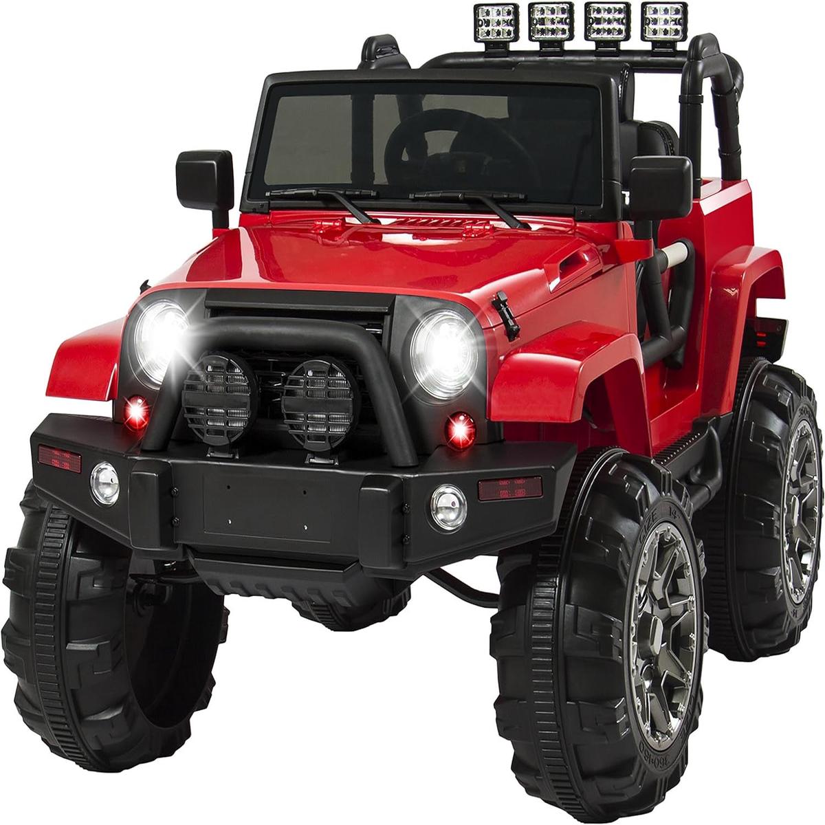 12V Kids Ride-On Truck Battery Powered Toy Car with Spring Suspension and Remote Control