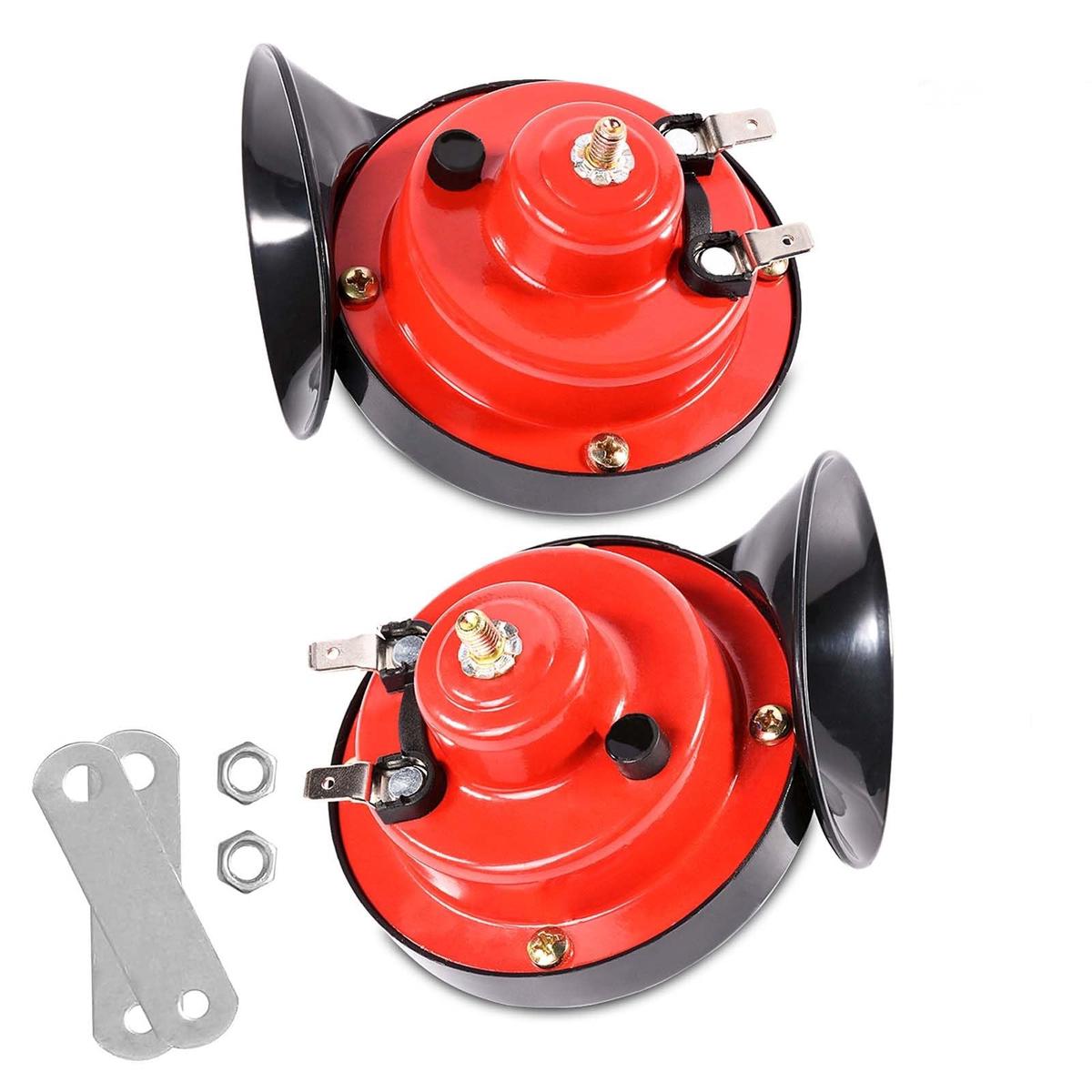 300DB Super Loud Train Horns for Trucks 2pcs 12V Dual-Tone Car Horn Kit