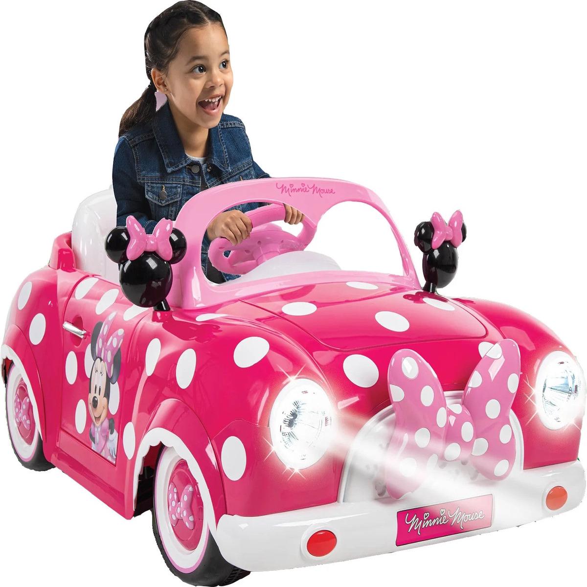 Minnie Mouse 6V Battery-Powered Kids Ride-On Car with Lights and Sounds