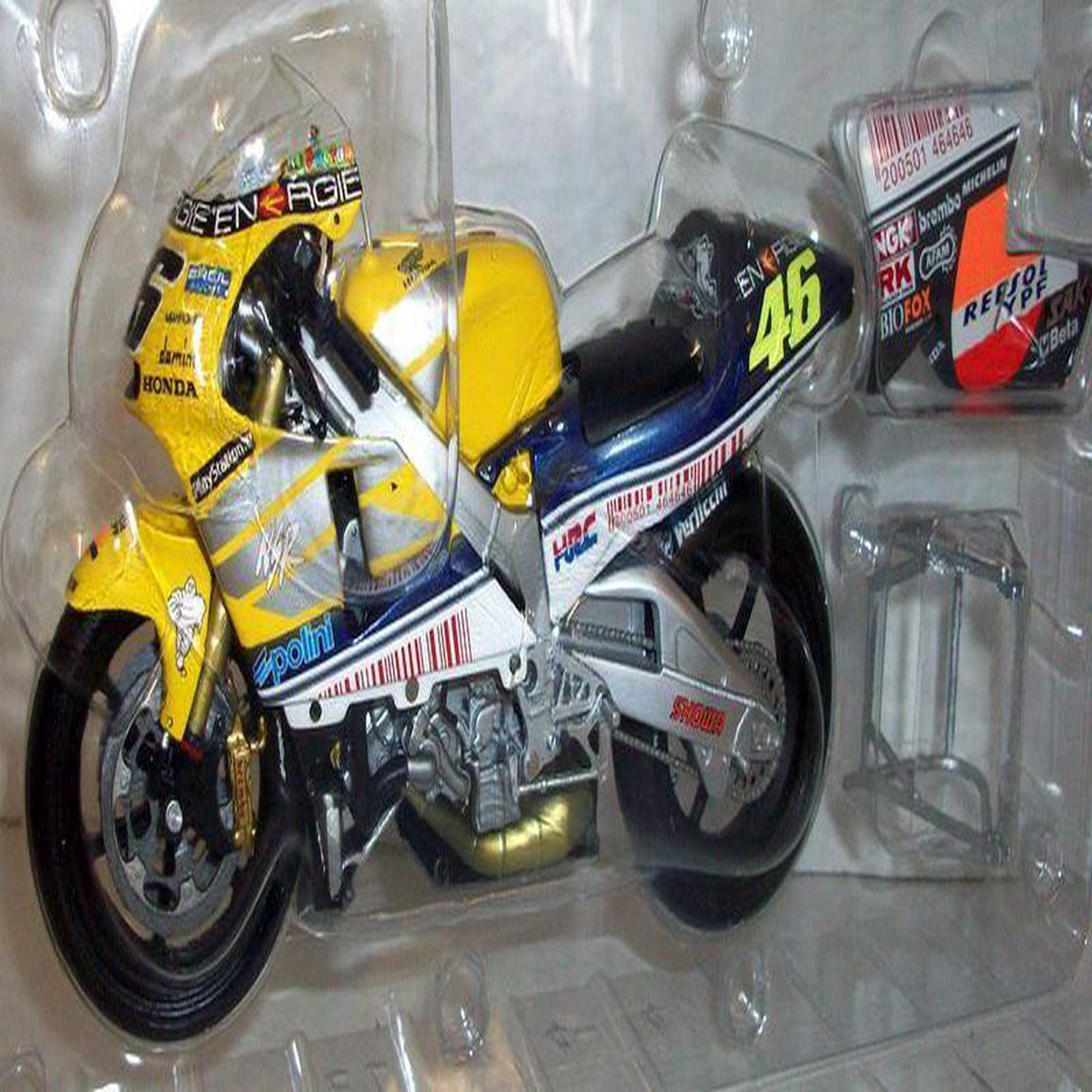 Minichamps 112 Scale 122 016176 Honda NSR 500 Nastro GP Le Mans 2001 Rossi
