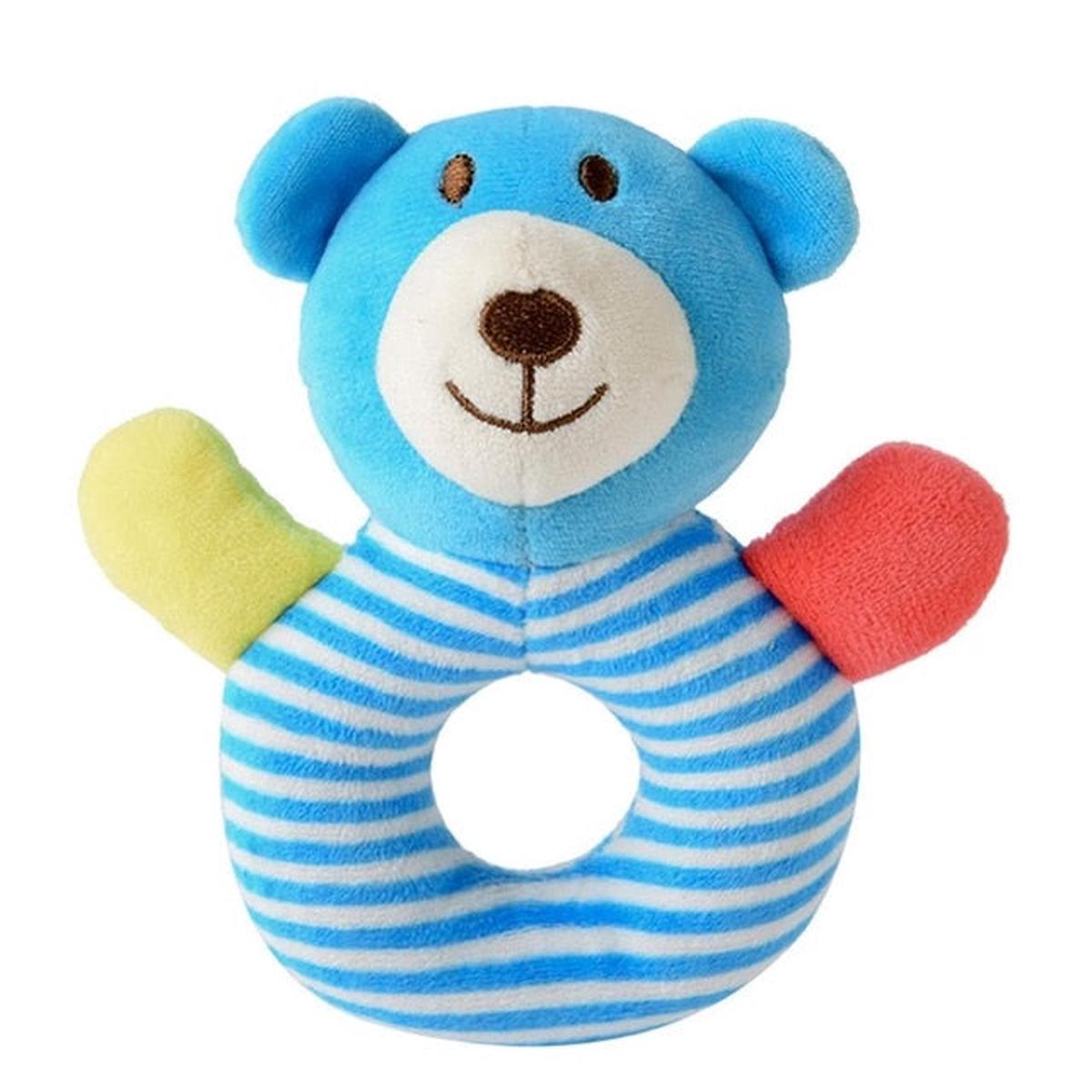 Newborn Baby Cute Playmate Plush Doll Toys Kids Cartoon Animals Hand Bells Rattles Toy Baby Teether Kids Teething Toys For Baby - 15